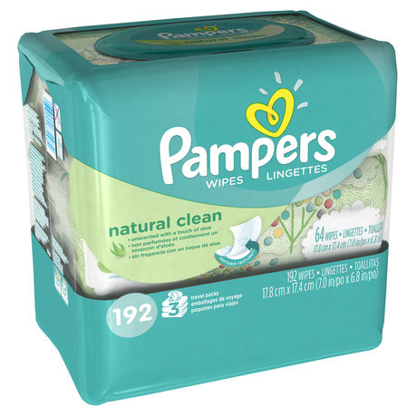 LOT DE 3 - PAMPERS : Fresh Clean - Lingettes nettoyantes pour bébé 156  lingettes