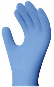 Gants de nitrile Bleus